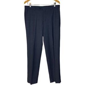 Savile Row Co Navy Blue Men’s Dress Pants 32W 38R Slim Fit Formal